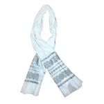Fashion, accesorii si bijuterii - Femei - Accesorii femei - Esarfe si fulare femei - Marama traditionala dama MCP alb/gri - Infinity.ro