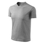 Fashion, accesorii si bijuterii - Barbati - Imbracaminte - Tricouri si bluze barbati - Tricou unisex, V-neck 102, Malfini Gri 2XL - Infinity.ro