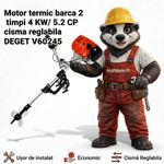 Auto si Moto - Ambarcatiuni - Piese pentru ambarcatiuni - Motor termic barca 2 timpi 4 KW/ 5.2 CP cisma reglabila V60245 - Infinity.ro