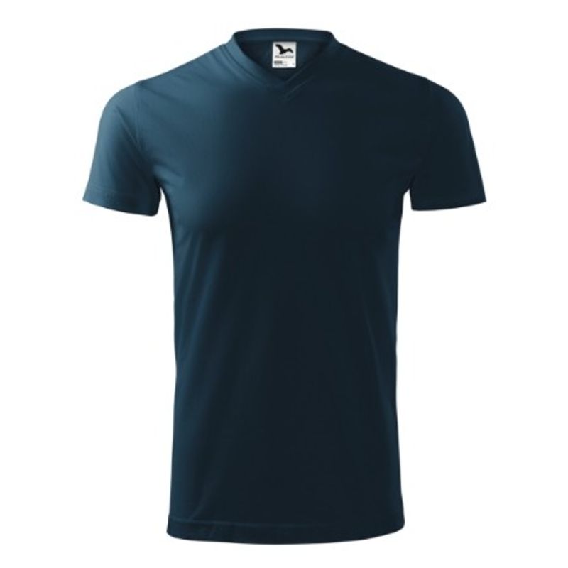Fashion, accesorii si bijuterii - Barbati - Imbracaminte - Tricouri si bluze barbati - Tricou unisex, Heavy V-neck 111, Malfini Albastru L - Infinity.ro