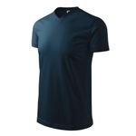 Fashion, accesorii si bijuterii - Barbati - Imbracaminte - Tricouri si bluze barbati - Tricou unisex, Heavy V-neck 111, Malfini Albastru L - Infinity.ro