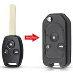 Auto si Moto - Piese auto si accesorii - Caroserie - Usi auto si accesorii - Carcasa cheie auto pliabila transformatoare, compatibila cu Honda Accord, Civic, CR-V, Fit, 3 butoane, lama inclusa - Infinity.ro