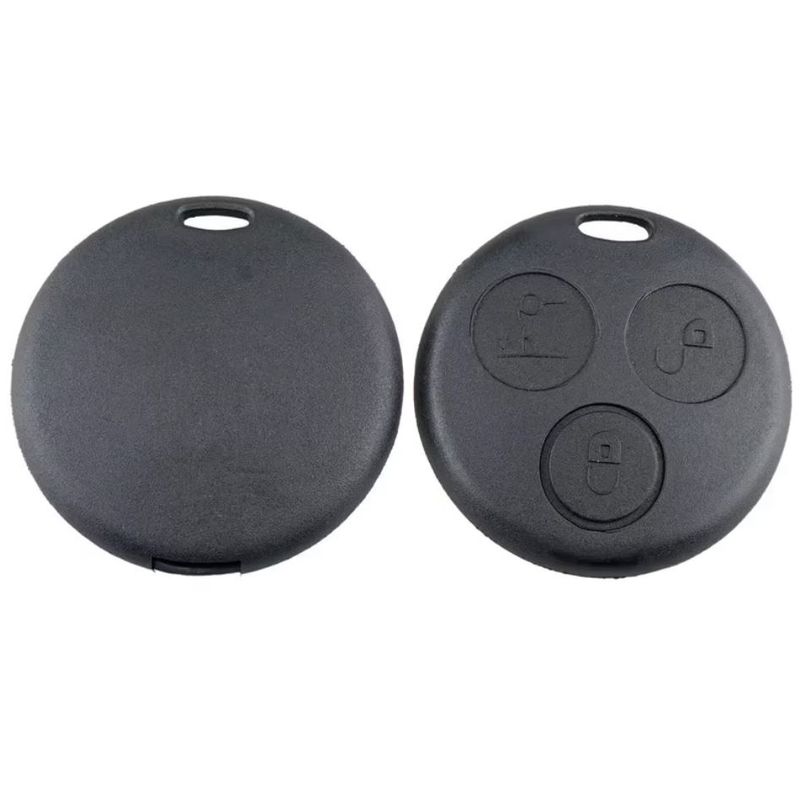 Auto si Moto - Piese auto si accesorii - Caroserie - Usi auto si accesorii - Carcasa cheie telecomanda Techstar compatibila Smart Fortwo 450/City-Coupe/Cabrio, Roadster, Forfour, 3 butoane, neagra - Infinity.ro