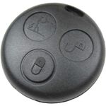 Auto si Moto - Piese auto si accesorii - Caroserie - Usi auto si accesorii - Carcasa cheie telecomanda Techstar compatibila Smart Fortwo 450/City-Coupe/Cabrio, Roadster, Forfour, 3 butoane, neagra - Infinity.ro