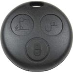 Auto si Moto - Piese auto si accesorii - Caroserie - Usi auto si accesorii - Carcasa cheie telecomanda Techstar compatibila Smart Fortwo 450/City-Coupe/Cabrio, Roadster, Forfour, 3 butoane, neagra - Infinity.ro