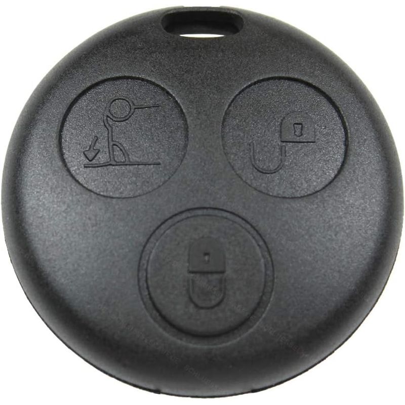 Auto si Moto - Piese auto si accesorii - Caroserie - Usi auto si accesorii - Carcasa cheie telecomanda Techstar compatibila Smart Fortwo 450/City-Coupe/Cabrio, Roadster, Forfour, 3 butoane, neagra - Infinity.ro