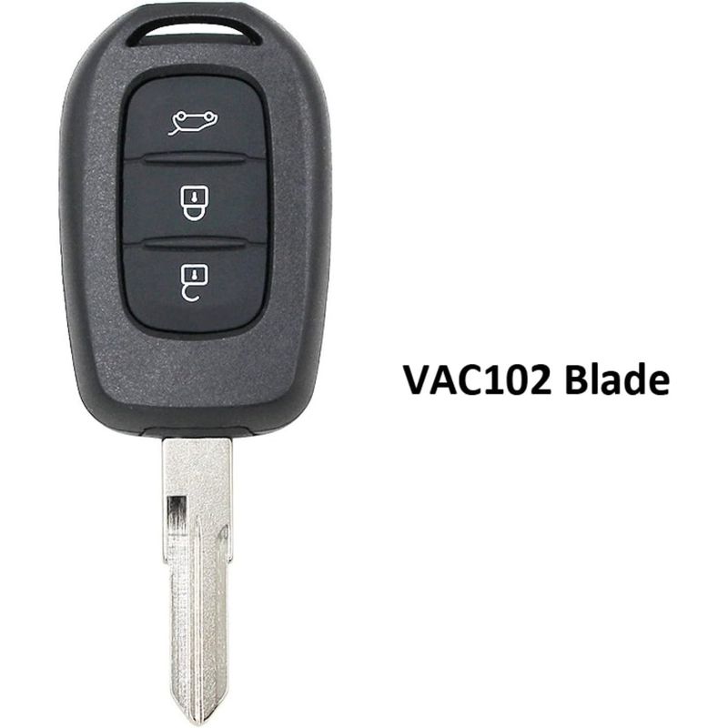 Auto si Moto - Piese auto si accesorii - Caroserie - Usi auto si accesorii - Carcasa cheie auto Techstar compatibila Dacia Logan/Sandero/Duster/Dokker/Lodgy + Renault Trafic, 3 butoane, VAC102 - Infinity.ro