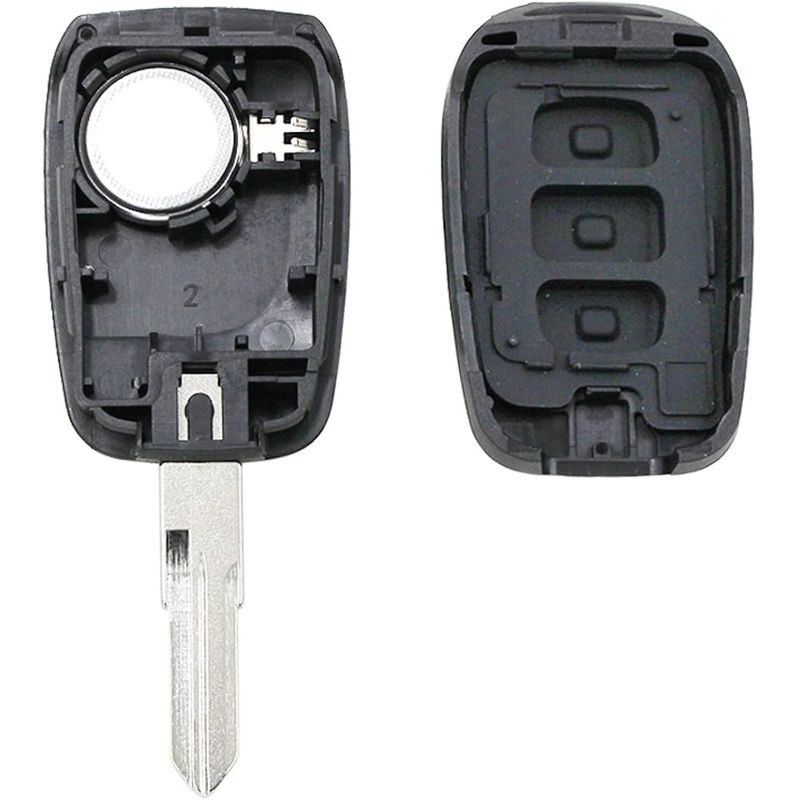 Auto si Moto - Piese auto si accesorii - Caroserie - Usi auto si accesorii - Carcasa cheie auto Techstar compatibila Dacia Logan/Sandero/Duster/Dokker/Lodgy + Renault Trafic, 3 butoane, VAC102 - Infinity.ro