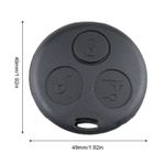 Auto si Moto - Piese auto si accesorii - Caroserie - Usi auto si accesorii - Carcasa cheie telecomanda Techstar compatibila Smart Fortwo 450/City-Coupe/Cabrio, Roadster, Forfour, 3 butoane, neagra - Infinity.ro