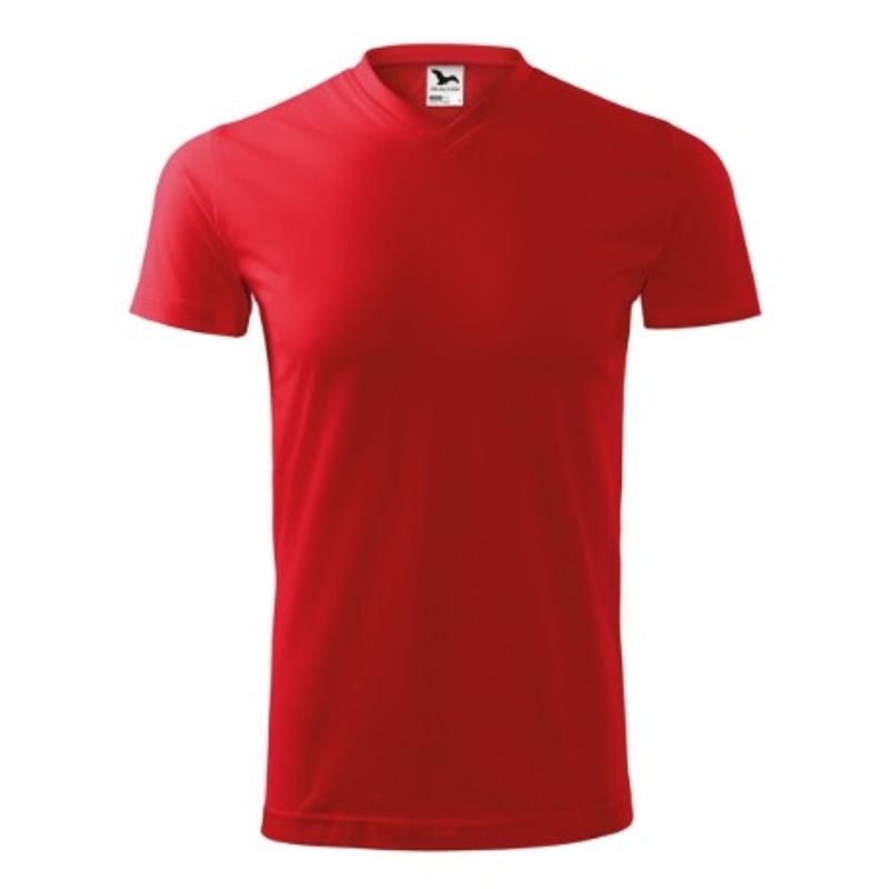 Fashion, accesorii si bijuterii - Barbati - Imbracaminte - Tricouri si bluze barbati - Tricou unisex, Heavy V-neck 111, Malfini M roşu - Infinity.ro