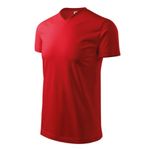 Fashion, accesorii si bijuterii - Barbati - Imbracaminte - Tricouri si bluze barbati - Tricou unisex, Heavy V-neck 111, Malfini M roşu - Infinity.ro