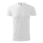 Fashion, accesorii si bijuterii - Barbati - Imbracaminte - Tricouri si bluze barbati - Tricou unisex, Heavy V-neck 111, Malfini Alb 2XL - Infinity.ro