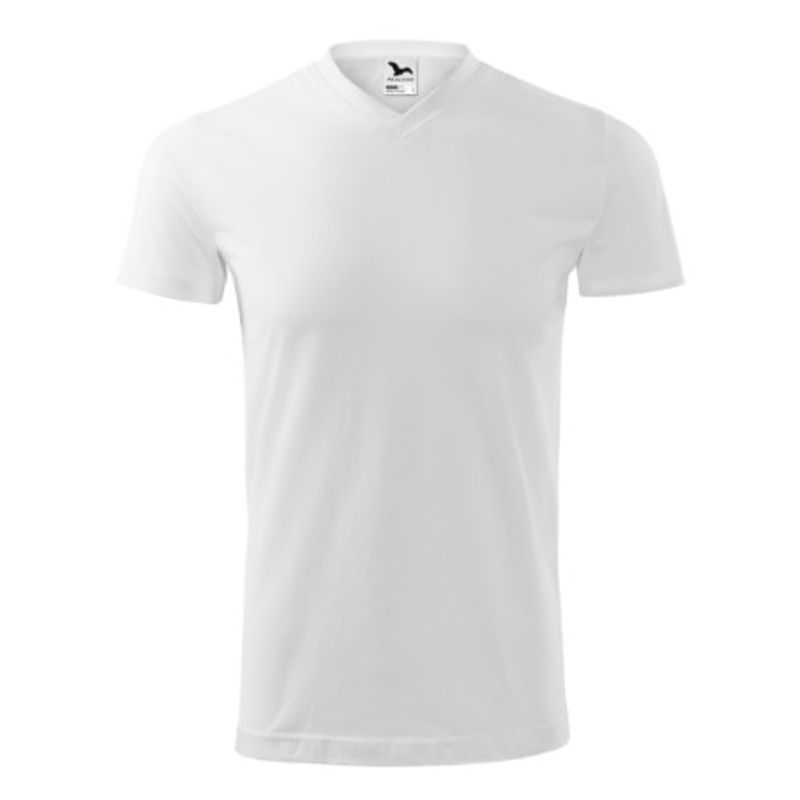 Fashion, accesorii si bijuterii - Barbati - Imbracaminte - Tricouri si bluze barbati - Tricou unisex, Heavy V-neck 111, Malfini Alb 2XL - Infinity.ro