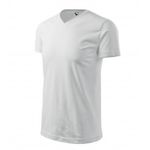 Fashion, accesorii si bijuterii - Barbati - Imbracaminte - Tricouri si bluze barbati - Tricou unisex, Heavy V-neck 111, Malfini Alb 2XL - Infinity.ro