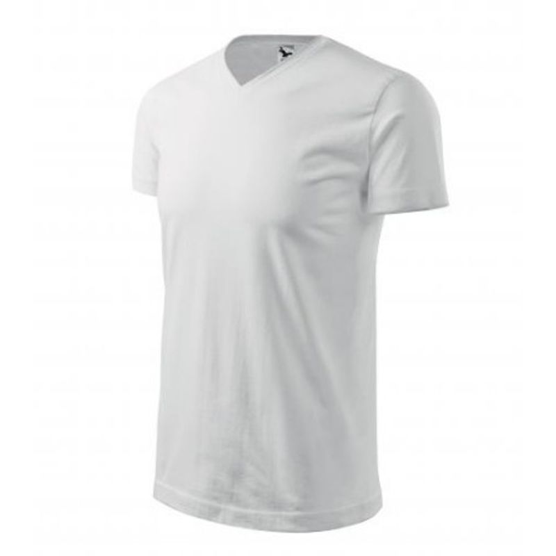 Fashion, accesorii si bijuterii - Barbati - Imbracaminte - Tricouri si bluze barbati - Tricou unisex, Heavy V-neck 111, Malfini Alb 2XL - Infinity.ro