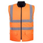 Casa si Gradina - Constructii - Echipamente de lucru - Imbracaminte protectia muncii - Vesta de protectie Termica Reversibila Hi-Vis Portwest, S469 M Portocaliu - Infinity.ro