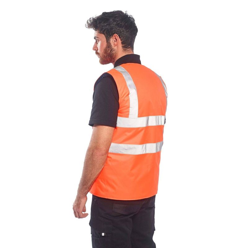 Casa si Gradina - Constructii - Echipamente de lucru - Imbracaminte protectia muncii - Vesta de protectie Termica Reversibila Hi-Vis Portwest, S469 M Portocaliu - Infinity.ro