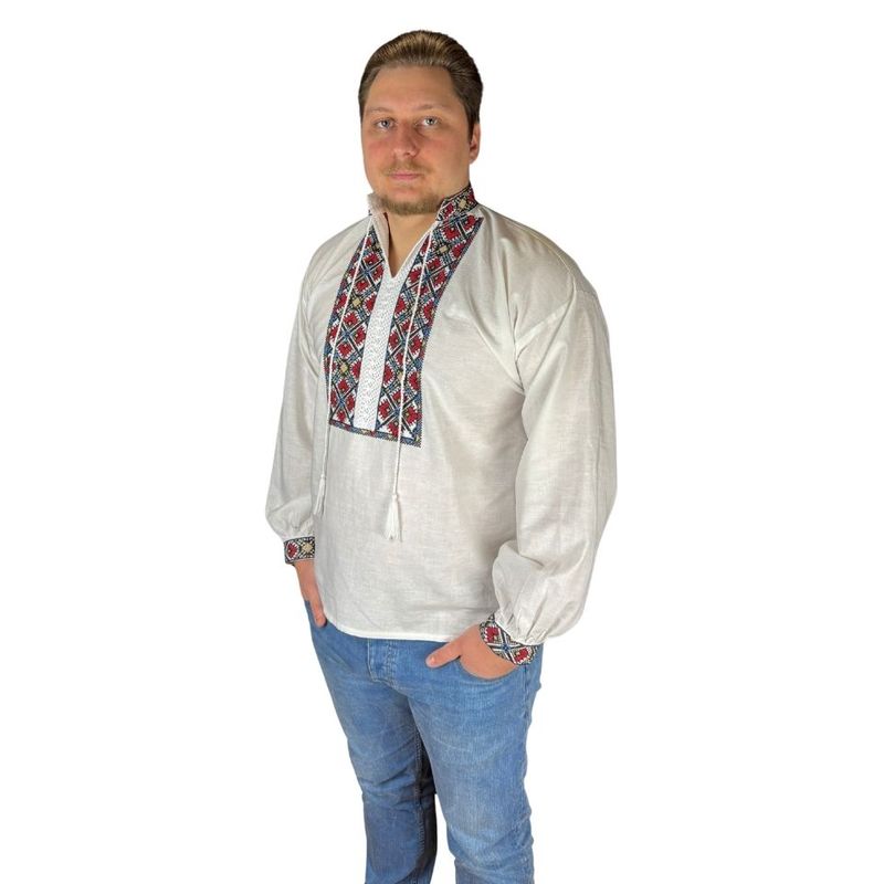 Fashion, accesorii si bijuterii - Barbati - Imbracaminte - Camasi barbati - Ie barbati CP26 alb/rosu bordo , marimea 2XL - Infinity.ro