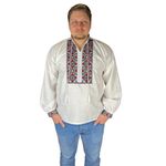 Fashion, accesorii si bijuterii - Barbati - Imbracaminte - Camasi barbati - Ie barbati CP26 alb/rosu bordo , marimea 2XL - Infinity.ro
