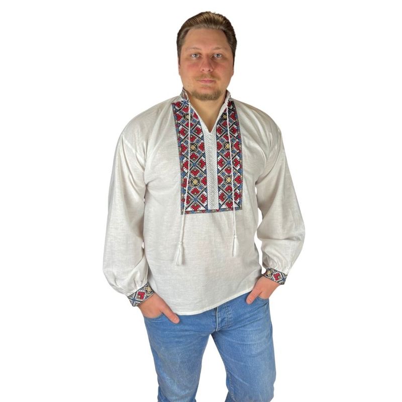 Fashion, accesorii si bijuterii - Barbati - Imbracaminte - Camasi barbati - Ie barbati CP26 alb/rosu bordo , marimea 2XL - Infinity.ro