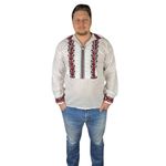 Fashion, accesorii si bijuterii - Barbati - Imbracaminte - Camasi barbati - Ie barbati CP26 alb/rosu cireasa , marimea 3XL - Infinity.ro