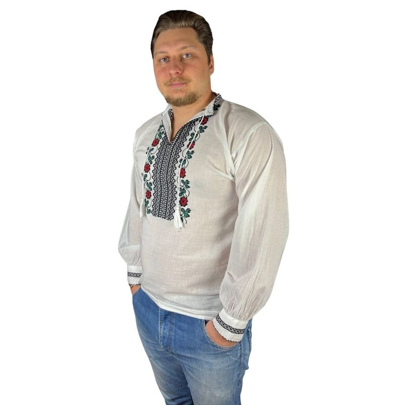 Fashion, accesorii si bijuterii - Barbati - Imbracaminte - Camasi barbati - Ie barbati CP26 alb/verde inchis , marimea XL - Infinity.ro