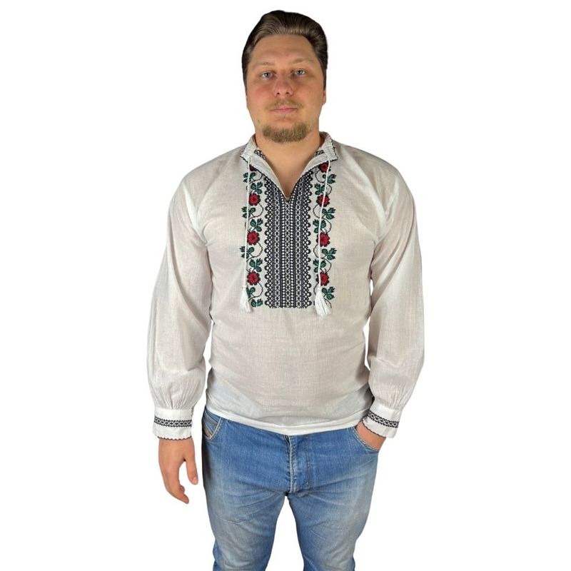 Fashion, accesorii si bijuterii - Barbati - Imbracaminte - Camasi barbati - Ie barbati CP26 alb/verde inchis , marimea XL - Infinity.ro