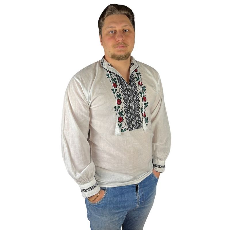Fashion, accesorii si bijuterii - Barbati - Imbracaminte - Camasi barbati - Ie barbati CP26 alb/verde inchis , marimea XL - Infinity.ro