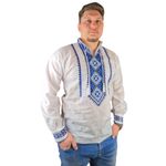Fashion, accesorii si bijuterii - Barbati - Imbracaminte - Camasi barbati - Ie barbati CPB alb/bleu , marimea L - Infinity.ro