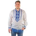 Fashion, accesorii si bijuterii - Barbati - Imbracaminte - Camasi barbati - Ie barbati CPB alb/bleu , marimea L - Infinity.ro