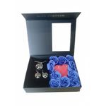 Casa si Gradina - Decoratiuni - Aromaterapie si lumanari - Lumanari si candele - Set cadou Love Forever, lumanare inima parfumata, bijuterii lant si cercei Copacul Vietii, cutie premium - Infinity.ro