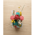 Casa si Gradina - Decoratiuni - Aromaterapie si lumanari - Lumanari si candele - Aranjament Premium "Gentuță cu Fundă" – Flori Nemuritoare și Lumânări Parfumate din Ceara de Soia Naturală, Negru - Infinity.ro