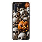 Laptop, Telefoane si Tablete - Telefoane mobile si accesorii - Accesorii Telefoane - Huse telefoane - Husa compatibila cu Oppo A91 Silicon Gel Tpu Model Halloween Pattern Cranii si Dovleac - Infinity.ro