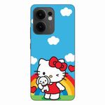 Laptop, Telefoane si Tablete - Telefoane mobile si accesorii - Accesorii Telefoane - Huse telefoane - Husa compatibila cu Oppo Reno13 F Silicon Gel Tpu Model Hello Kitty Rainbow - Infinity.ro