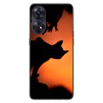 Laptop, Telefoane si Tablete - Telefoane mobile si accesorii - Accesorii Telefoane - Huse telefoane - Husa compatibila cu Oppo Reno8 T 4G Silicon Gel Tpu Model Halloween Pisica Neagra - Infinity.ro