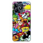 Laptop, Telefoane si Tablete - Telefoane mobile si accesorii - Accesorii Telefoane - Huse telefoane - Husa compatibila cu Realme C53 Silicon Gel Tpu Model Pop Art Cartoons - Infinity.ro