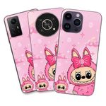 Laptop, Telefoane si Tablete - Telefoane mobile si accesorii - Accesorii Telefoane - Huse telefoane - Husa compatibila cu Oppo Reno6 Pro 5G Silicon Gel Tpu Model Labubu Pink Fantasy - Infinity.ro