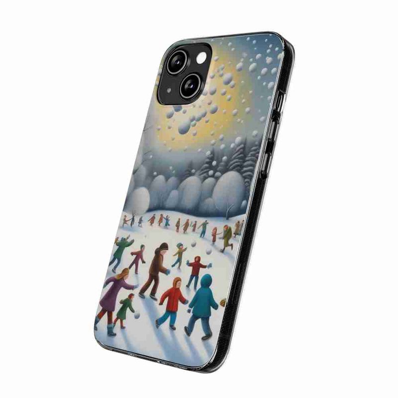 Laptop, Telefoane si Tablete - Telefoane mobile si accesorii - Accesorii Telefoane - Huse telefoane - Husa compatibila cu Realme C55 Silicon Gel Tpu Model Copii la Joaca Iarna - Infinity.ro