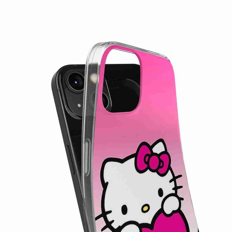 Laptop, Telefoane si Tablete - Telefoane mobile si accesorii - Accesorii Telefoane - Huse telefoane - Husa compatibila cu Realme C53 Silicon Gel Tpu Model Hello Kitty Pink Hearts - Infinity.ro