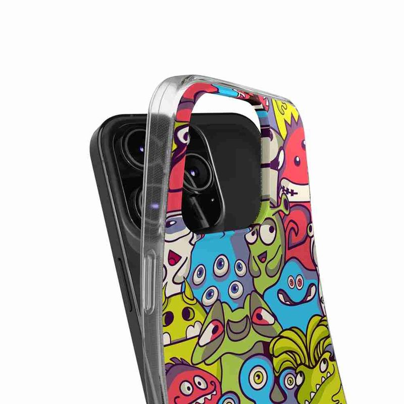 Laptop, Telefoane si Tablete - Telefoane mobile si accesorii - Accesorii Telefoane - Huse telefoane - Husa compatibila cu Oppo Reno13 F Silicon Gel Tpu Model Squishi Monsters - Infinity.ro
