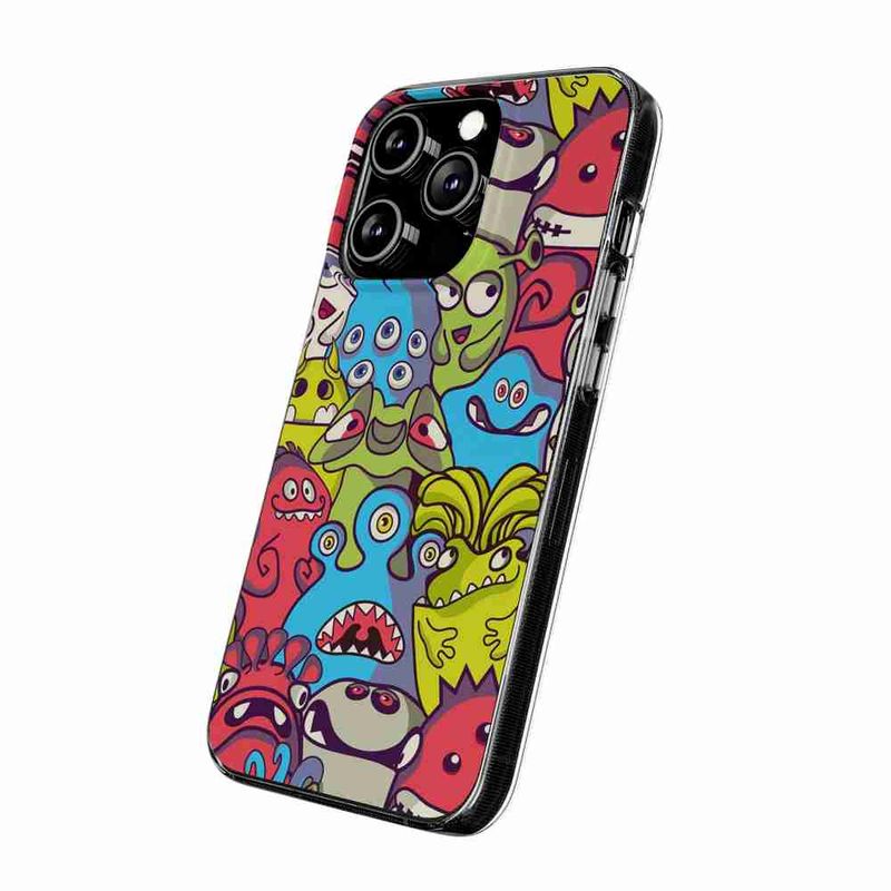 Laptop, Telefoane si Tablete - Telefoane mobile si accesorii - Accesorii Telefoane - Huse telefoane - Husa compatibila cu Oppo Reno13 F Silicon Gel Tpu Model Squishi Monsters - Infinity.ro