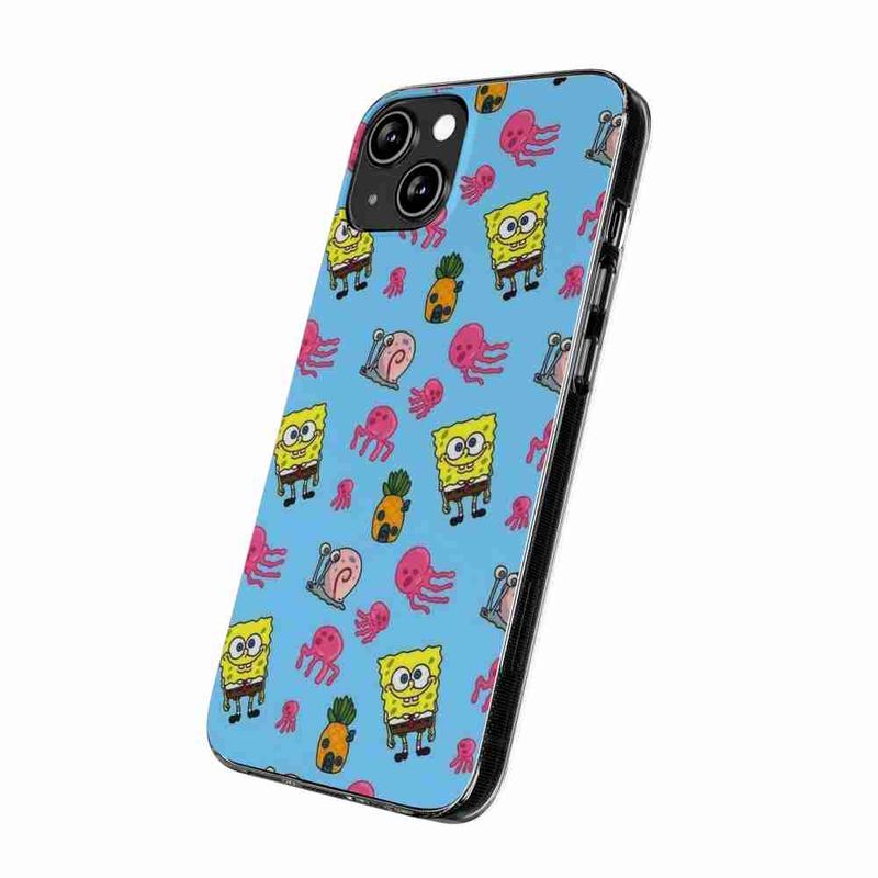 Laptop, Telefoane si Tablete - Telefoane mobile si accesorii - Accesorii Telefoane - Huse telefoane - Husa compatibila cu Samsung Galaxy A03s Silicon Gel Tpu Model Spongebob Pattern - Infinity.ro
