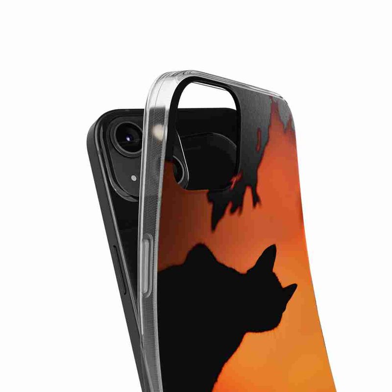 Laptop, Telefoane si Tablete - Telefoane mobile si accesorii - Accesorii Telefoane - Huse telefoane - Husa compatibila cu Samsung Galaxy A04 Silicon Gel Tpu Model Halloween Pisica Neagra - Infinity.ro
