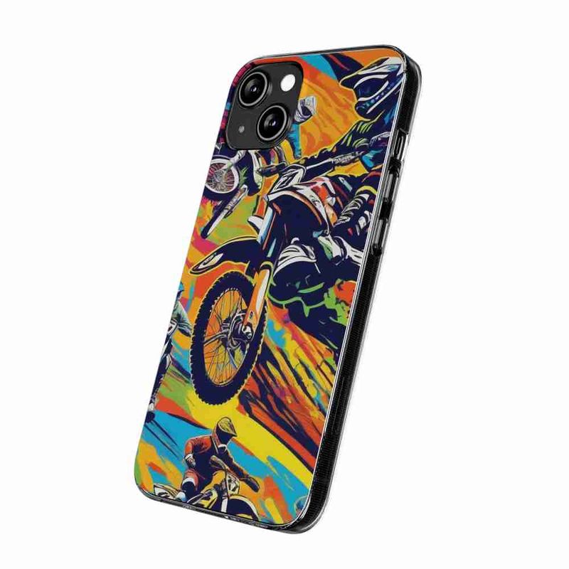 Laptop, Telefoane si Tablete - Telefoane mobile si accesorii - Accesorii Telefoane - Huse telefoane - Husa compatibila cu Realme GT2 Pro Silicon Gel Tpu Model Motocross Pop Art - Infinity.ro