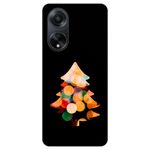 Laptop, Telefoane si Tablete - Telefoane mobile si accesorii - Accesorii Telefoane - Huse telefoane - Husa compatibila cu Oppo A98 5G Silicon Gel Tpu Model Craciun Brad Fundal Negru - Infinity.ro