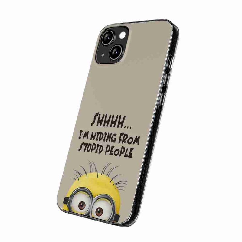 Laptop, Telefoane si Tablete - Telefoane mobile si accesorii - Accesorii Telefoane - Huse telefoane - Husa compatibila cu Oppo A80 Silicon Gel Tpu Model Mesaj Minion Shhhh - Infinity.ro