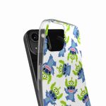 Laptop, Telefoane si Tablete - Telefoane mobile si accesorii - Accesorii Telefoane - Huse telefoane - Husa compatibila cu Samsung Galaxy A03 Silicon Gel Tpu Model Stitch Pattern With Green Alien - Infinity.ro