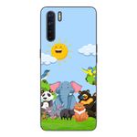 Laptop, Telefoane si Tablete - Telefoane mobile si accesorii - Accesorii Telefoane - Huse telefoane - Husa compatibila cu Oppo A91 Silicon Gel Tpu Model Prietenii Junglei - Infinity.ro