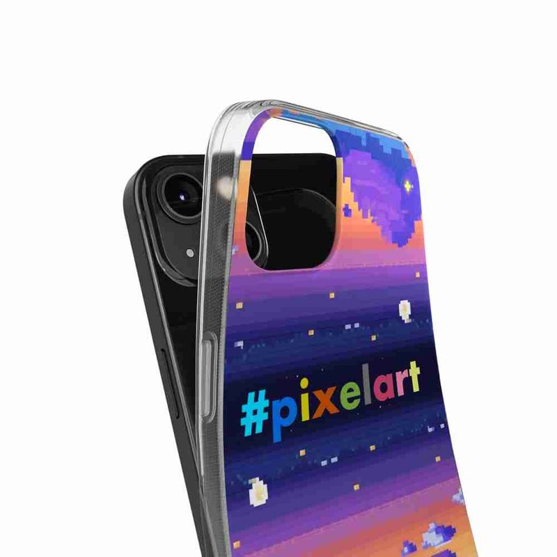 Laptop, Telefoane si Tablete - Telefoane mobile si accesorii - Accesorii Telefoane - Huse telefoane - Husa compatibila cu Oppo Reno10 5G Silicon Gel Tpu Model Pixel Art Peisaj - Infinity.ro