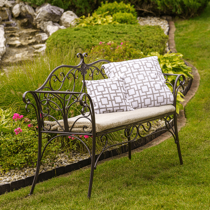 Casa si Gradina - Gradina si terasa - Mobilier exterior - Bancute de gradina - Banca de gradina, maro, ETELIA - Infinity.ro